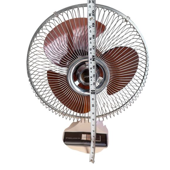 RARE Vintage Lasko Clear Amber/Brown Blade 12 inch 3-Speed Oscillating Fan 12” - Picture 16 of 16